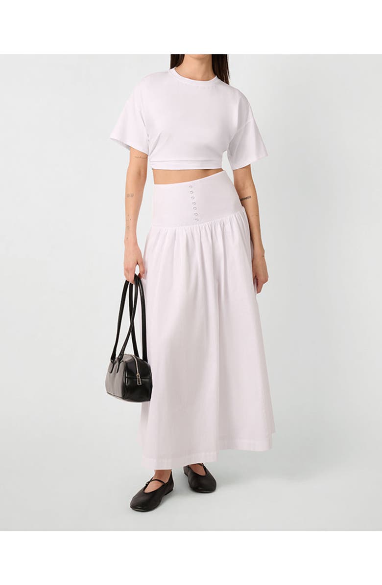 WeWoreWhat Drop Waist Maxi Skirt, Alternate, color, 