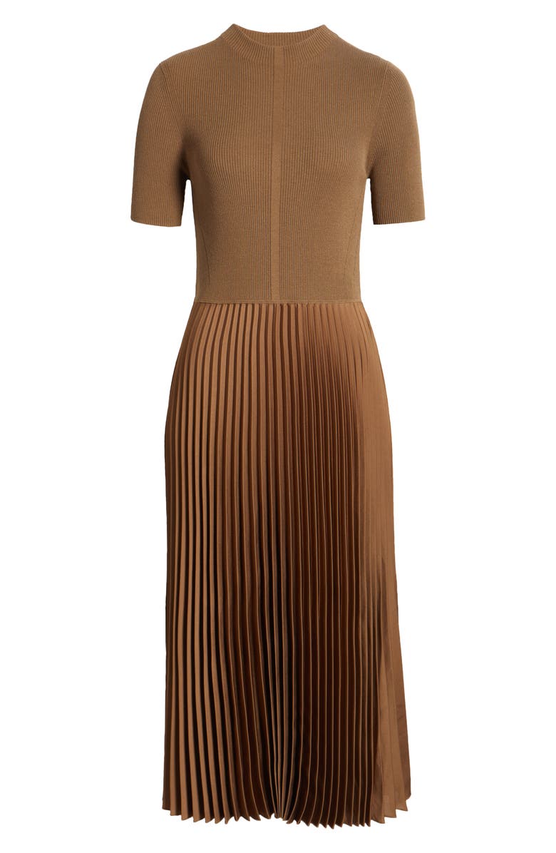 BOSS Faddrid Sweater Dress with Plissé Skirt, Alternate, color, 