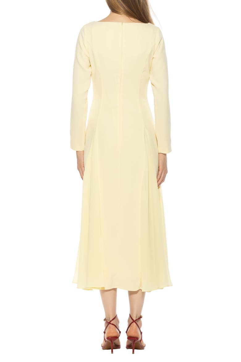 Elodie Floral Long Sleeve Maxi Dress, Alternate, color, BUTTER YELLOW