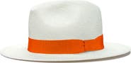 Lastelier Panama orange straw hat