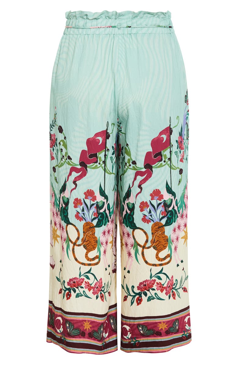 City Chic Athena Mixed Print Wide Leg Pants, Alternate, color, Hero Dreamscape