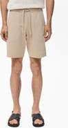 MANGO Drawstring Cotton Bermuda Short