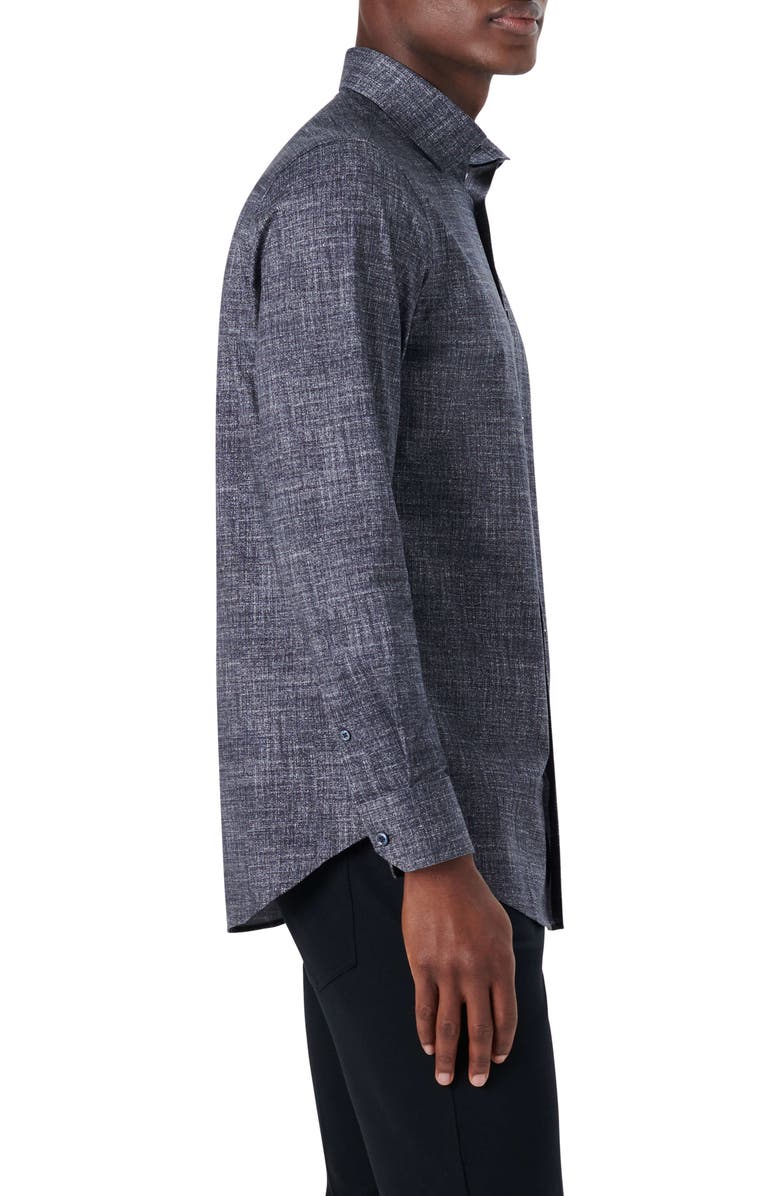 Bugatchi OoohCotton<sup>®</sup> Print Button-Up Shirt, Alternate, color, 