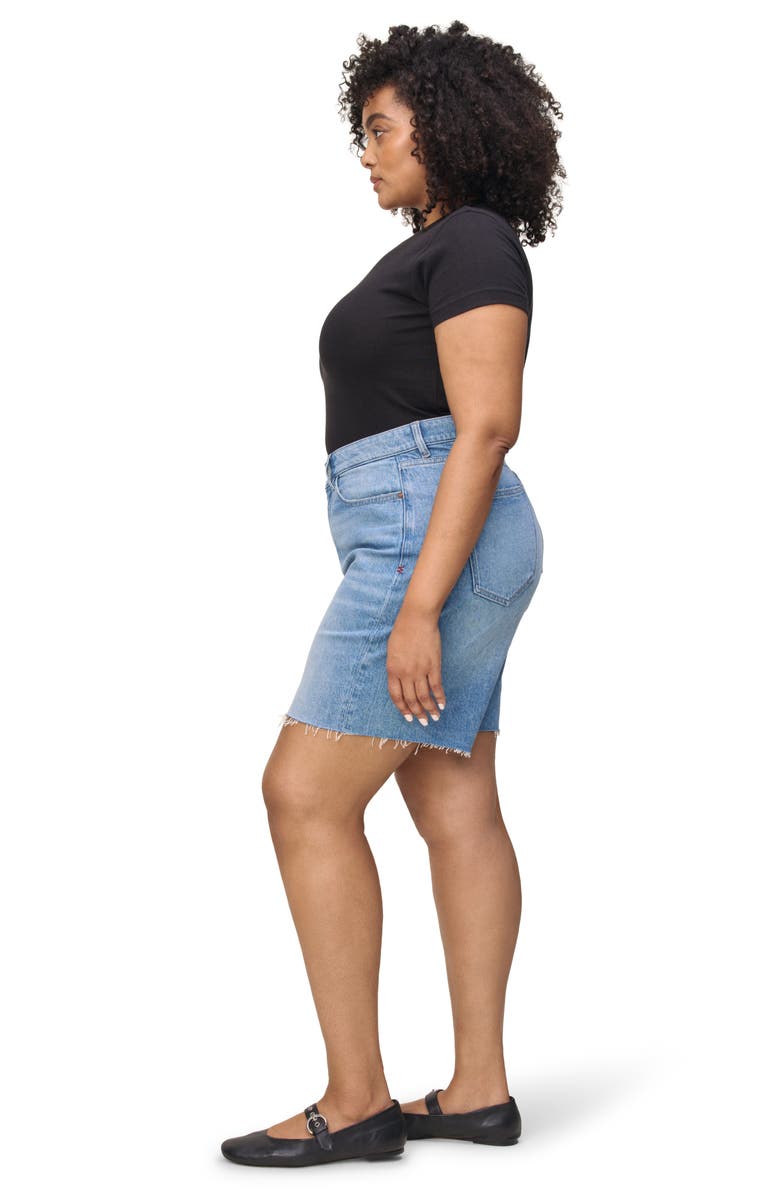 WARP+WEFT Girlfriend Stretch Denim Shorts, Alternate, color, Girlfriend