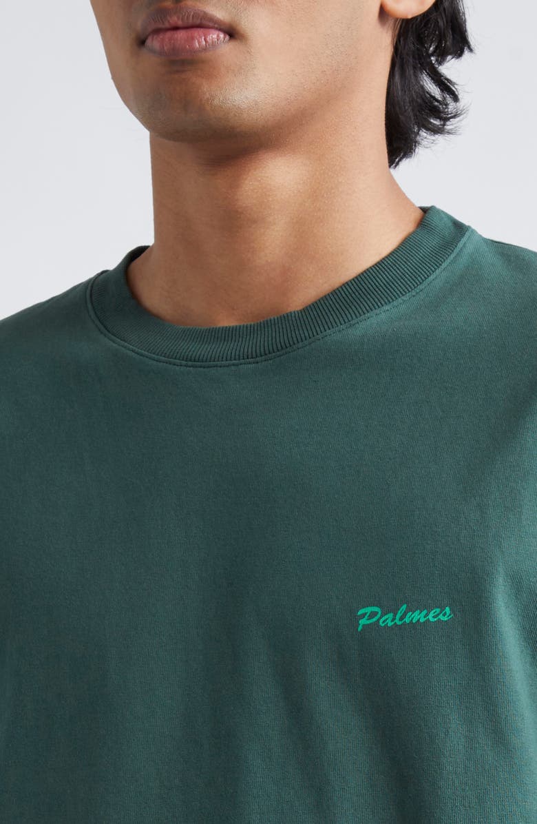 PALMES Cotton Logo T-Shirt, Alternate, color, Dark Green