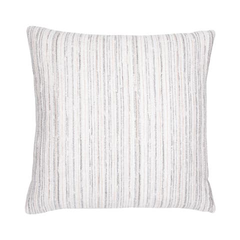 Luxe Stripe Chenille & Boucle textured Indoor & Outdoor Woven Accent Pillow