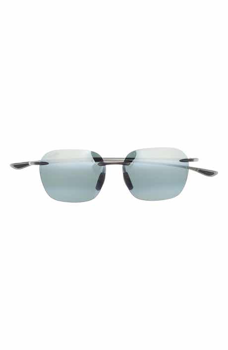 Maui Jim Polarized Rectangular Sunglasses, 50mm