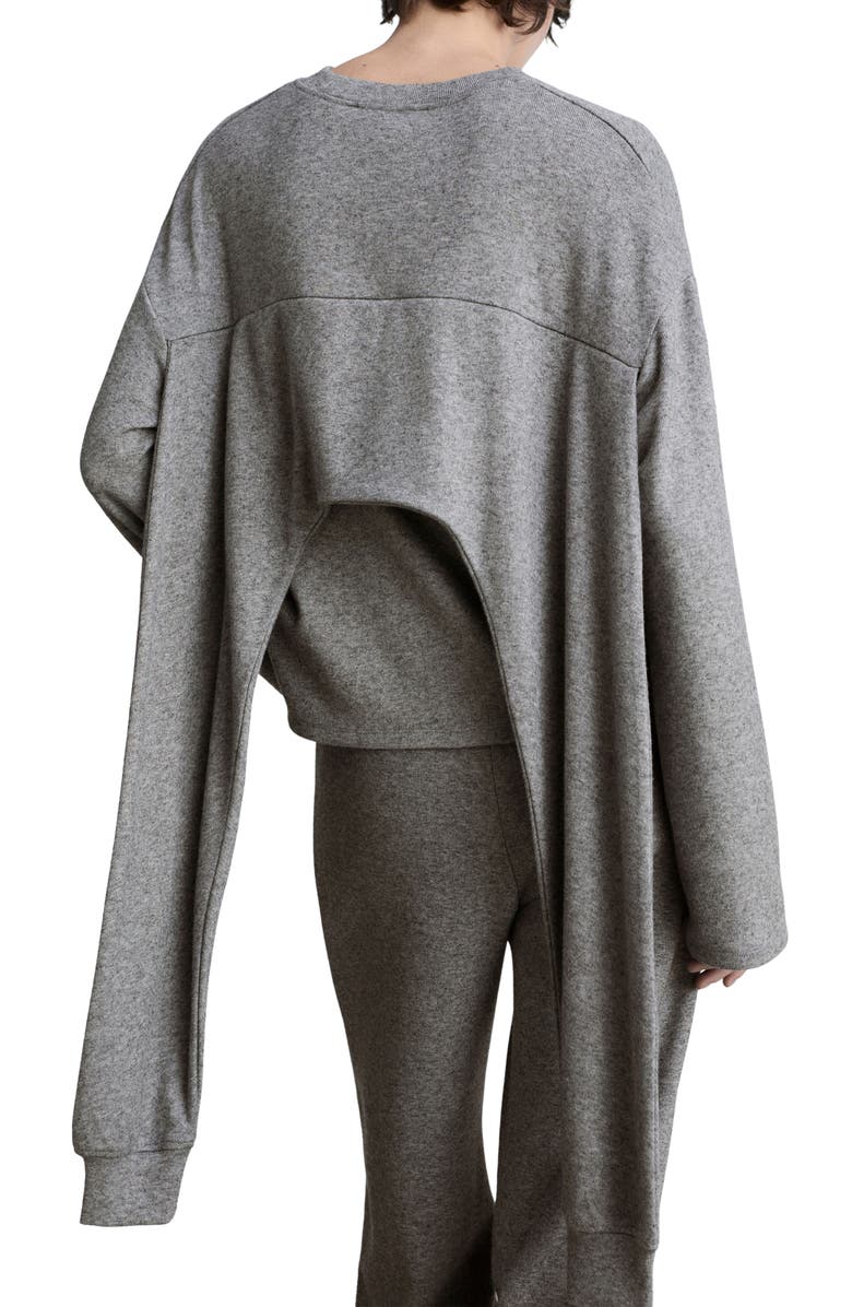 MANGO Decorative Sleeve Sweatshirt, Alternate, color, 