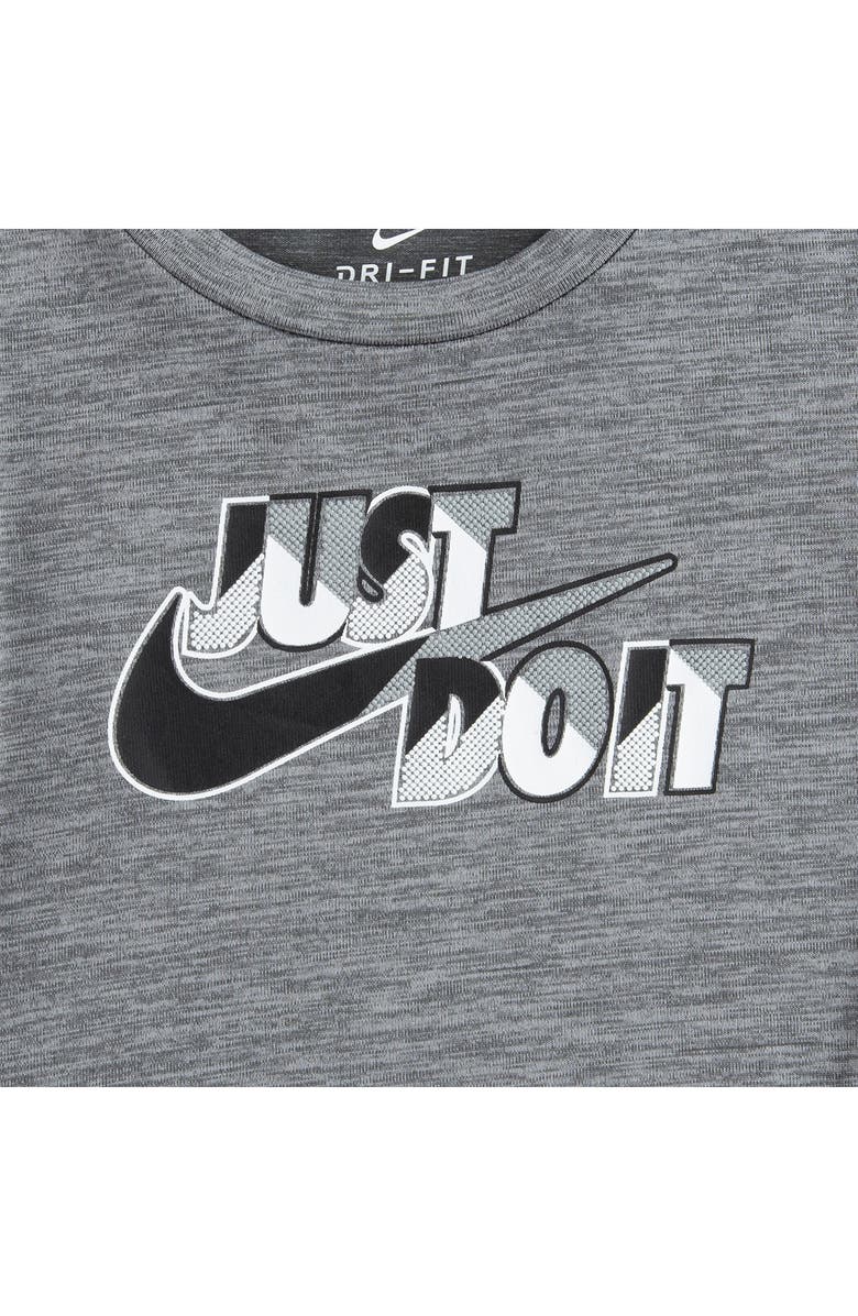 Nike Kids' Dropset Graphic Tee & Shorts Set, Alternate, color, Black/ Smoke Grey Heather