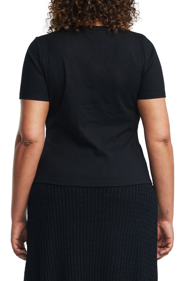 Iris Twist Rib Top, Alternate, color, BLACK
