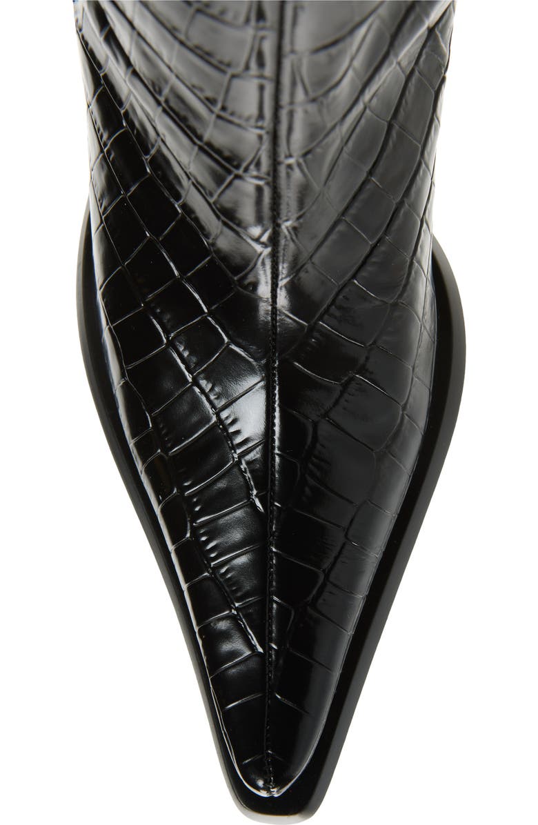 Jeffrey Campbell Stunna Boot, Alternate, color, Black Croco