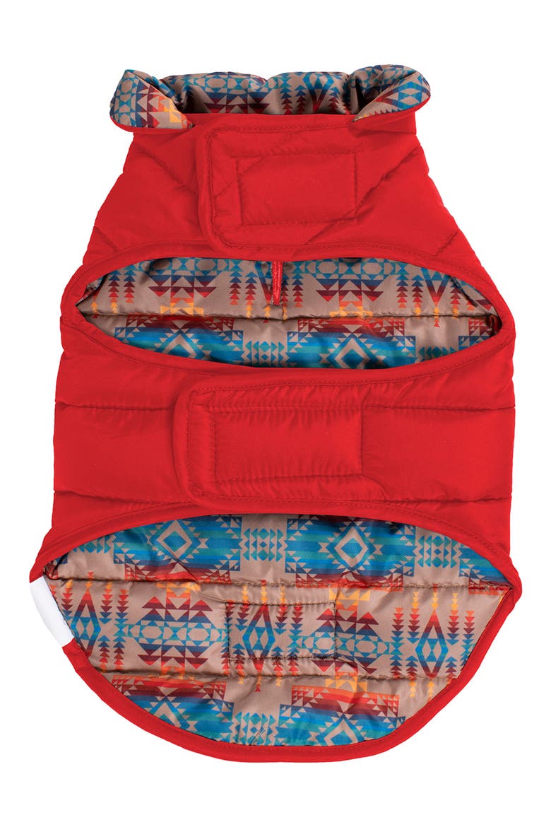 Puffer Dog Coat, Alternate, color, RED