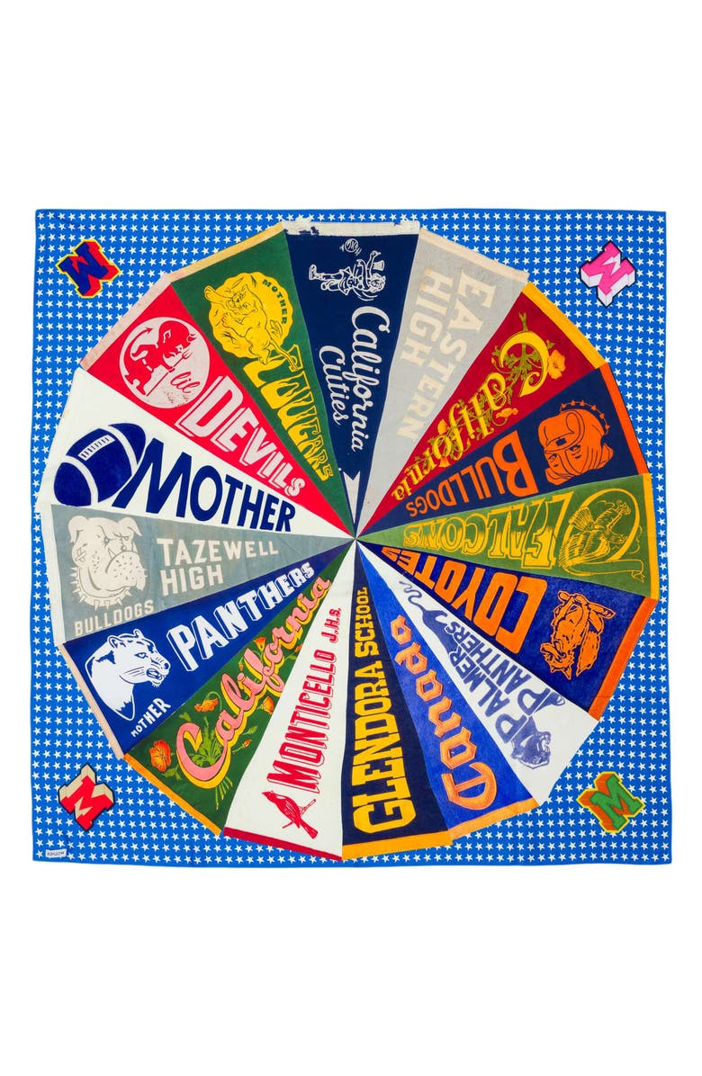 MOTHER The Scarf It Up Silk Scarf, Alternate, color, Team Spirit