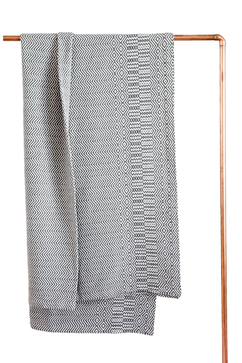 Bakuba Throw, Main, color, Charcoal