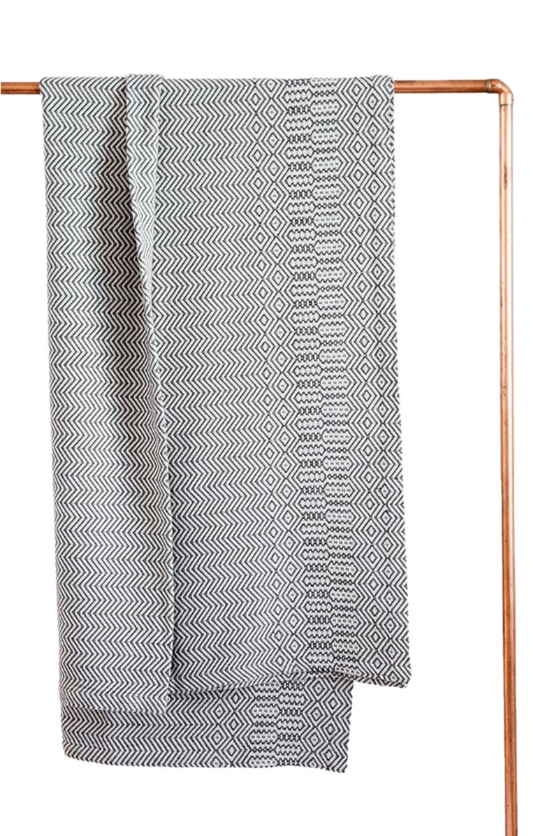 Mungo Bakuba Throw, Main, color, Charcoal