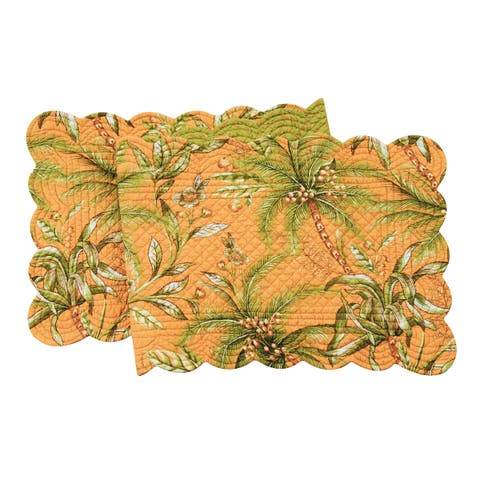 Colonial Williamsburg Barbados Sunset 100% Cotton Table Runner 14" x 51"
