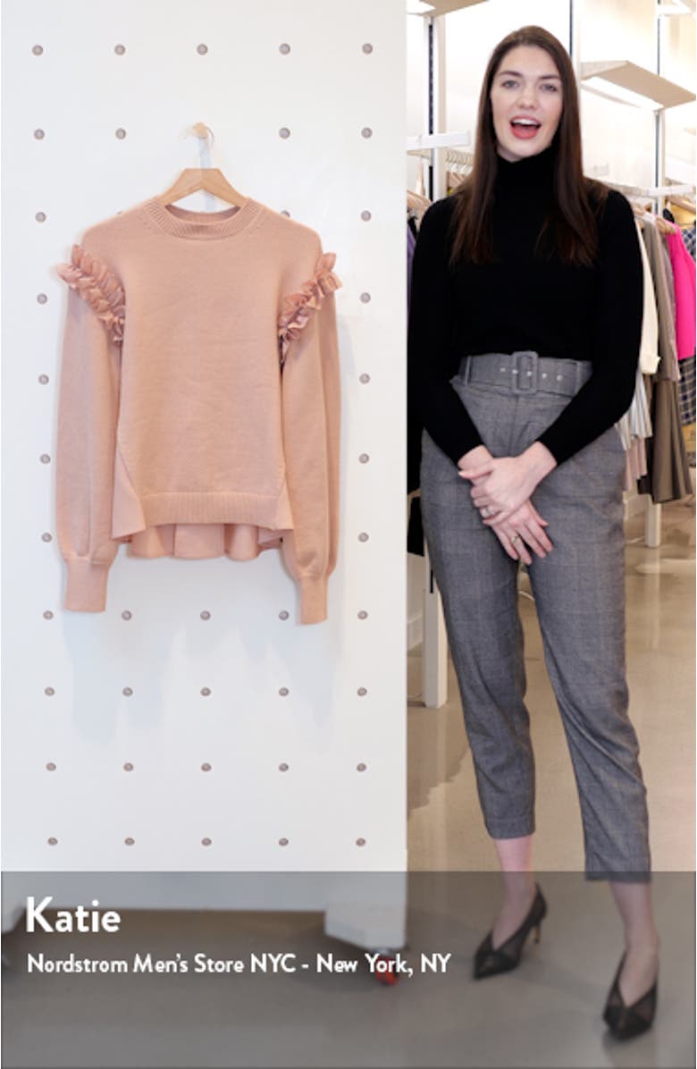 Ruffle Mixed Media Sweater, sales video thumbnail