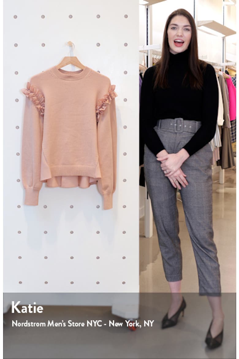 Ruffle Mixed Media Sweater video