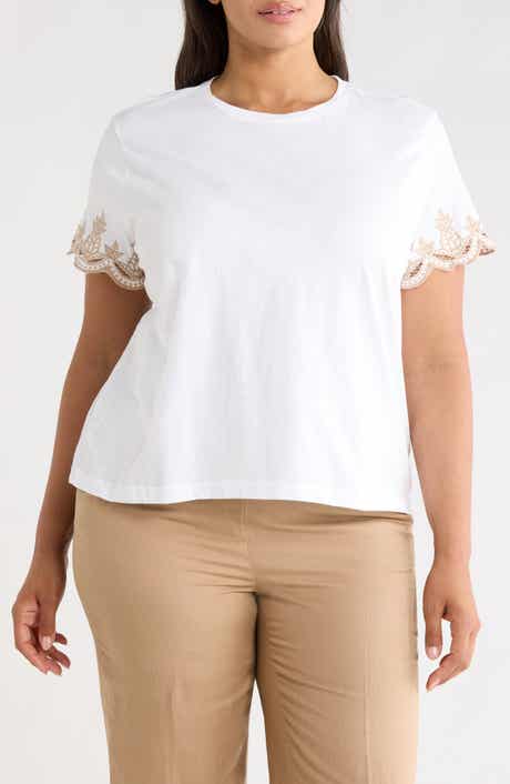 Deco Sleeve Cotton Top