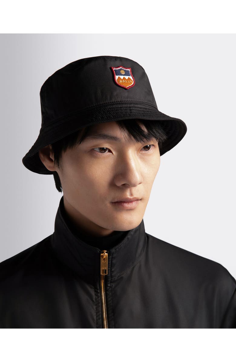Bally Bucket Hat, Alternate, color, Black