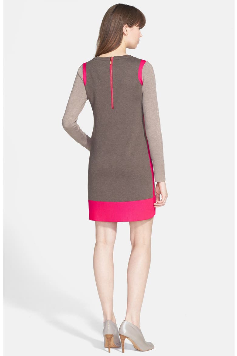 Colorblock Sweater Dress, Alternate, color, PINK