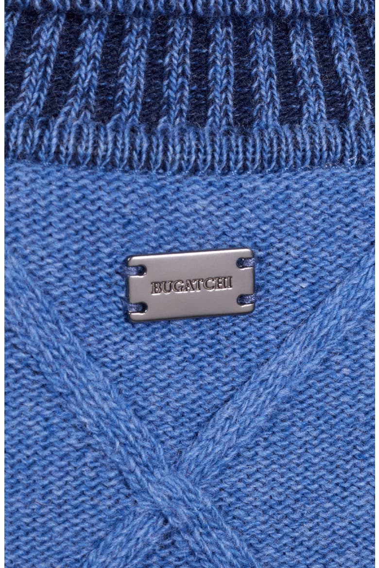 Diamond Turtleneck Sweater, Alternate, color, CLASSIC BLUE