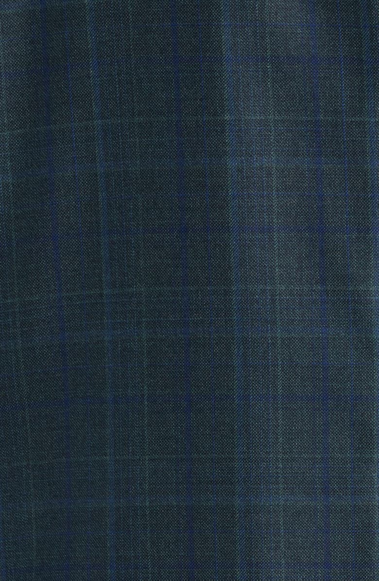 Peter Millar Hartford Classic Fit Green Plaid Wool Sport Coat, Alternate, color, Green