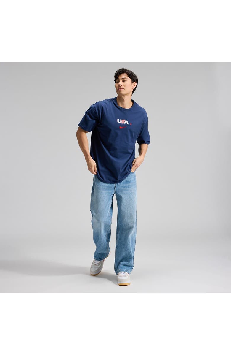 Nike Men's Nike Navy USA Baseball 2026 World Baseball Classic Max90 T-Shirt, Alternate, color, Navy