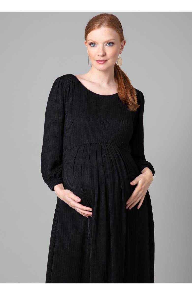 Tiffany Rose Maternity Isla Ribbed Jersey Dress, Alternate, color,