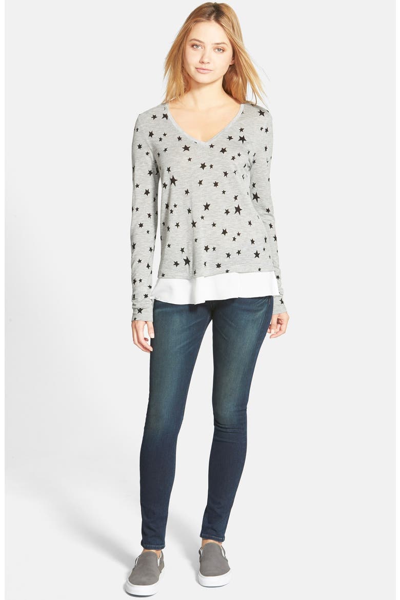 'The Skinny' Jeans (Nordstrom Exclusive), Alternate, color, SAXBY