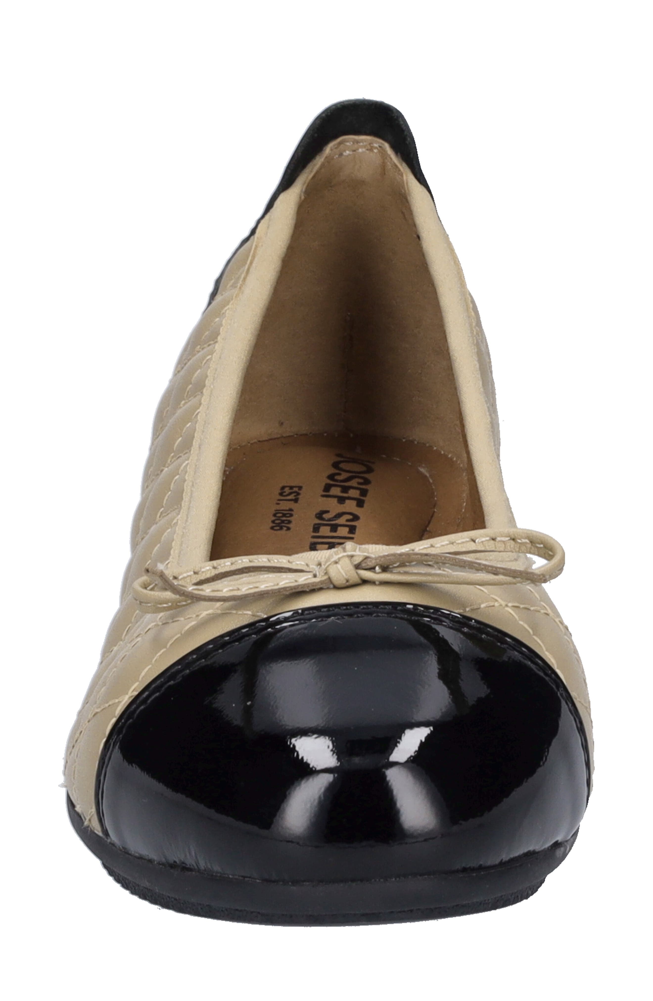 Josef Seibel Pippa Ballet Flat, Alternate, color, Beige/ Black