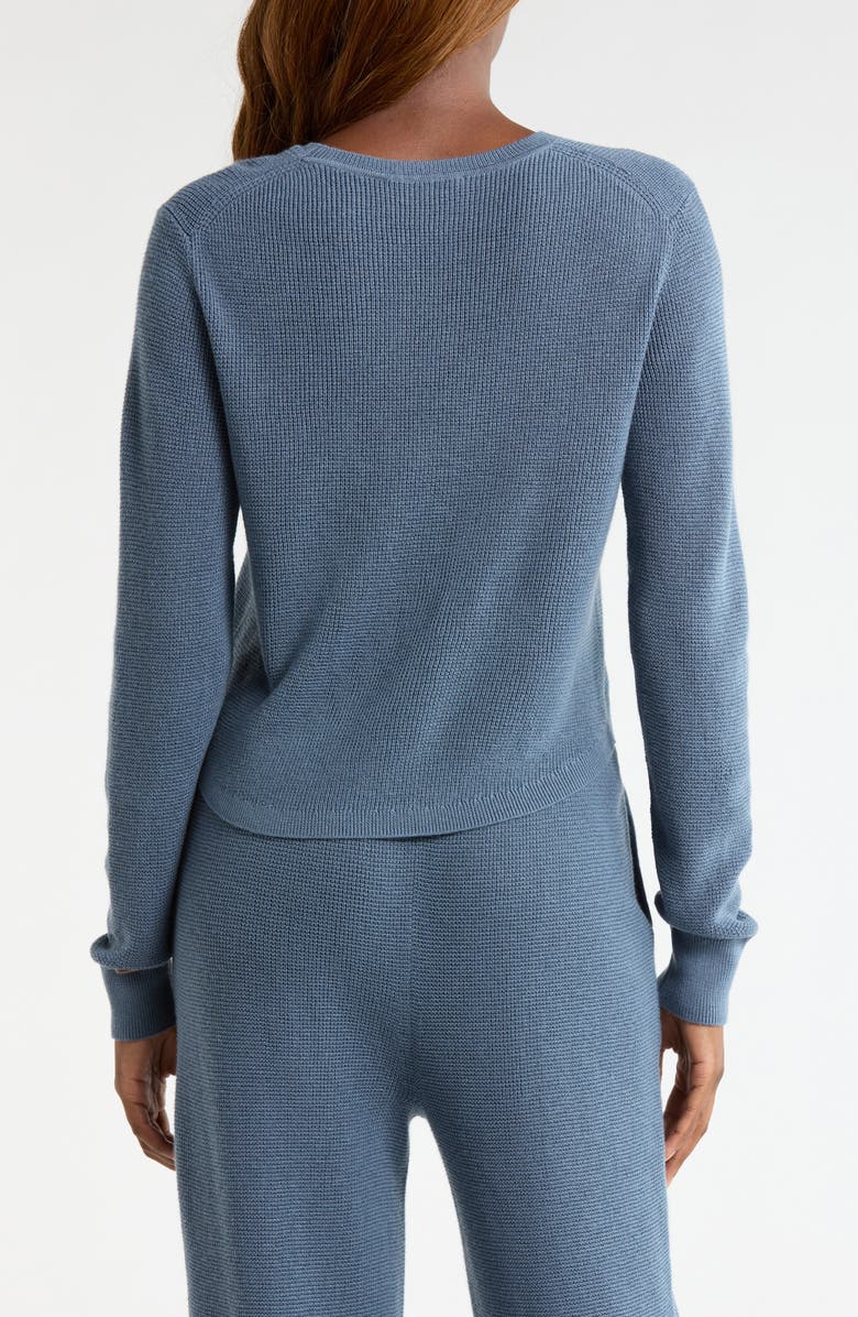 Lunya Silkthermal Knit Crewneck Top, Alternate, color, Harbor Indigo