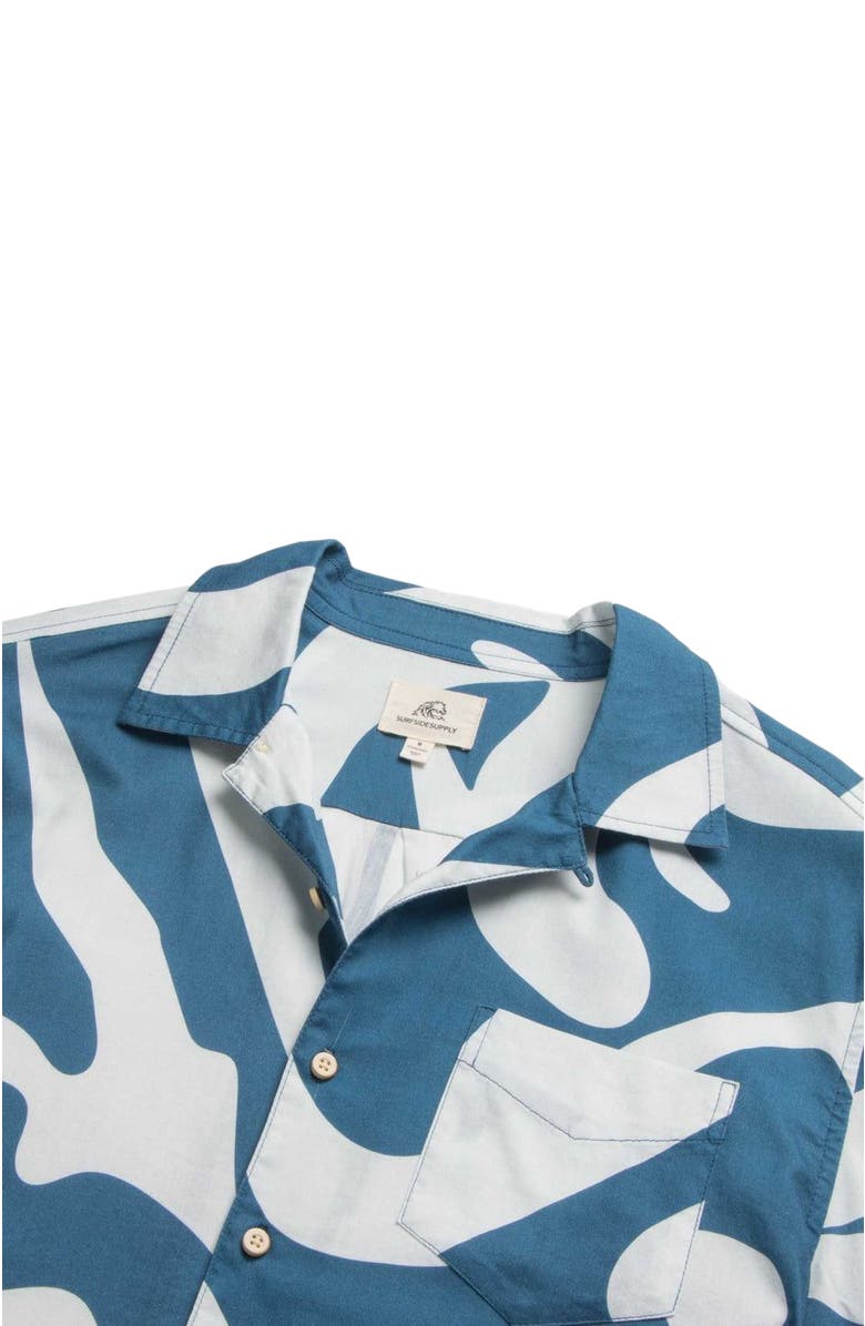 Surfside Supply Co. Billy Swirl Camp Collar Shirt, Alternate, color, 