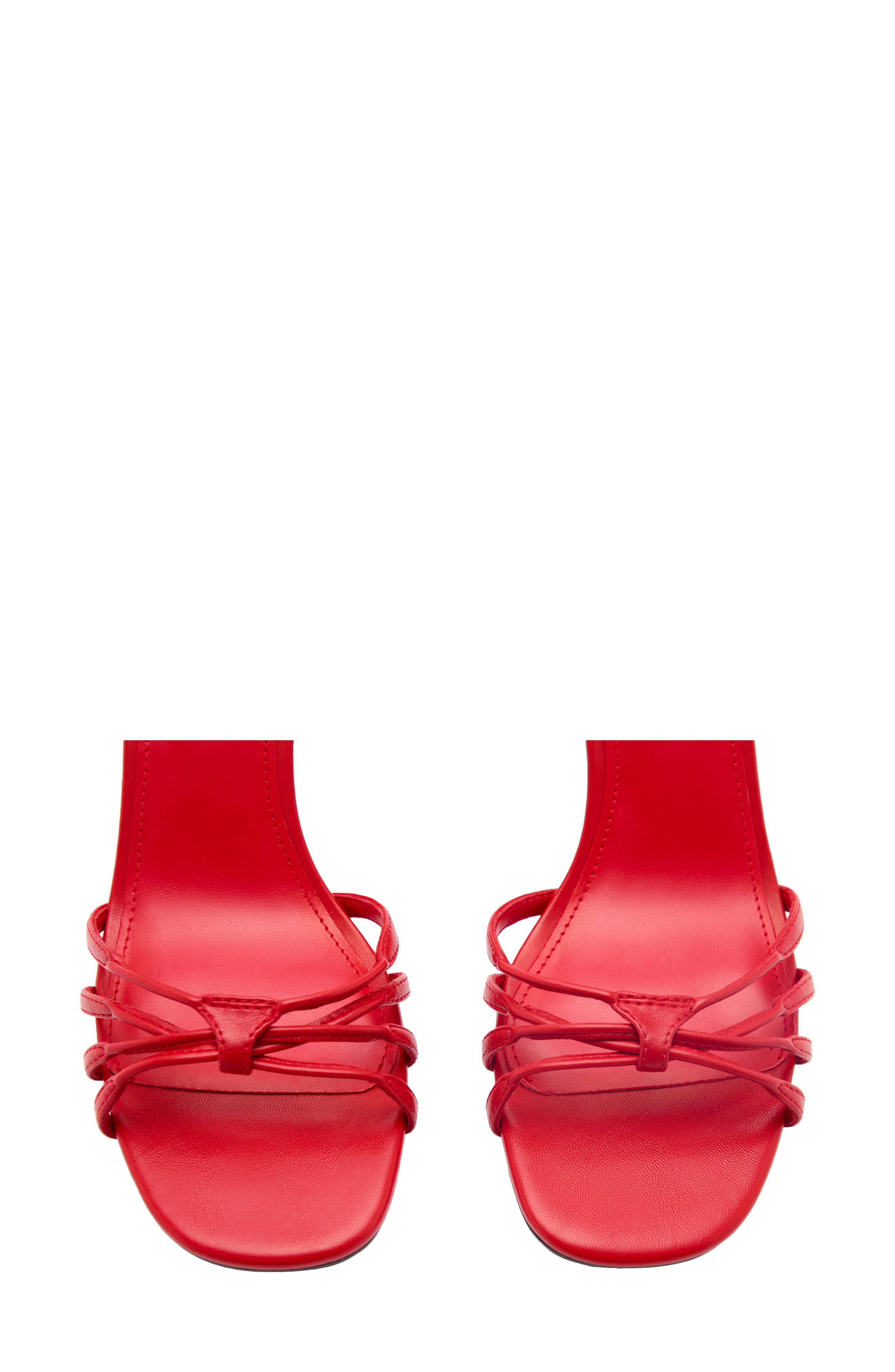 MANGO Ankle Strap Sandal, Alternate, color, Red