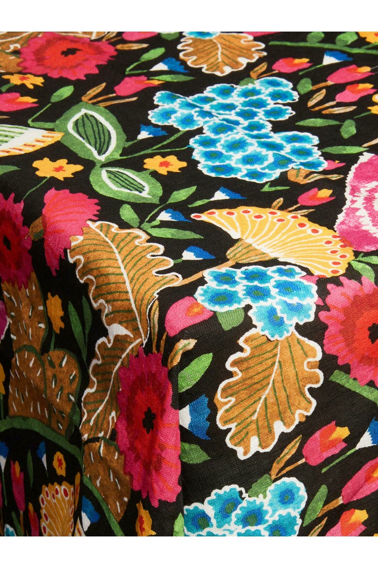 Medium Tablecloth (180X280) Colombo Black Multicolor, Alternate, color, Colombo Black Multicolor