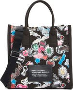 Marc Jacobs Sticker Print Canvas Tote