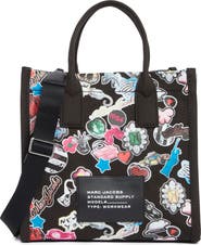 Marc Jacobs Sticker Print Canvas Tote