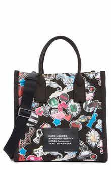 Marc Jacobs Sticker Print Canvas Tote