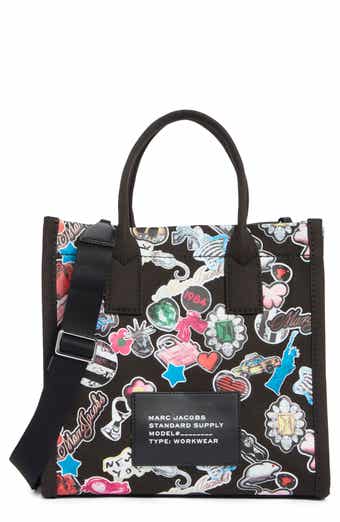 Marc Jacobs Sticker Print Canvas Tote