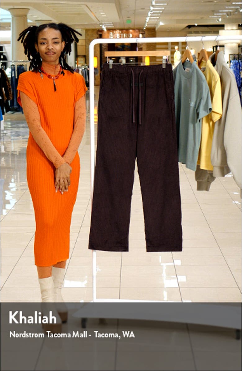 Relaxed Cotton Corduroy Trousers, sales video thumbnail