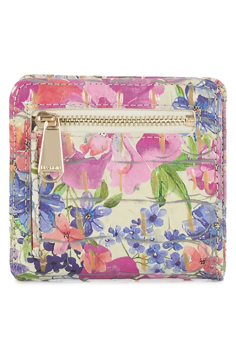 Jane Croc Embossed Leather Bifold Wallet, Alternate, color, HOMEGROWN