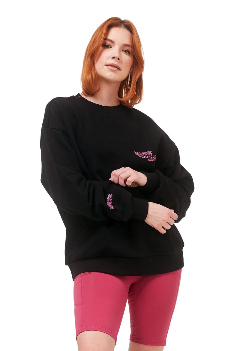 Infinite Passions Sweatshirt, Alternate, color, Metropolis Black/Fuschia