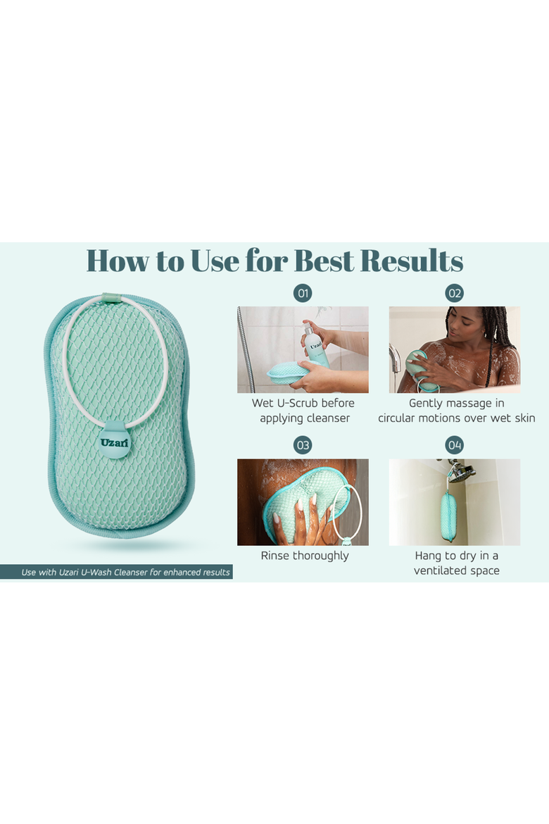 U-scrub Exfoliator, Alternate, color, Blue
