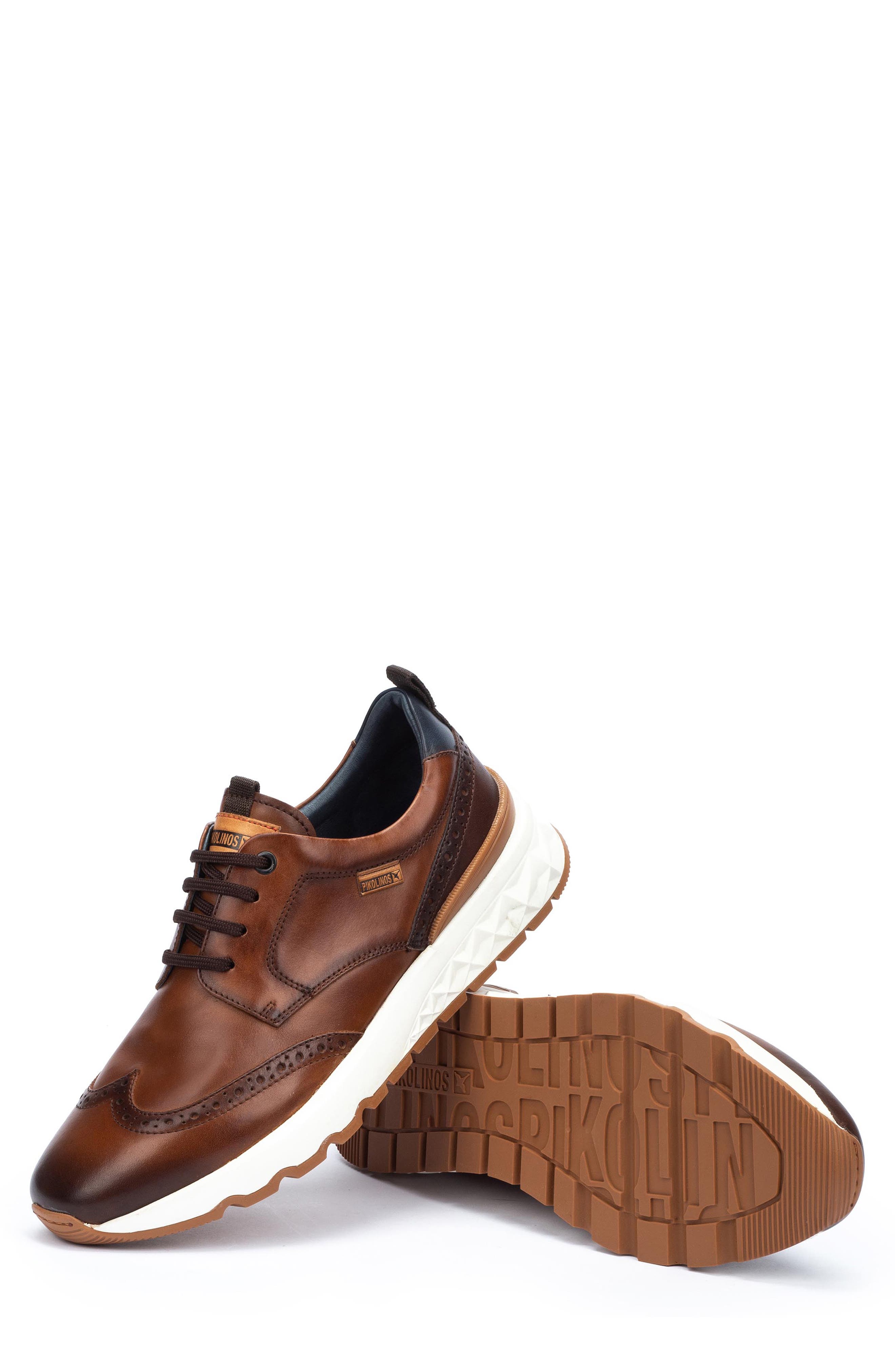 PIKOLINOS Aranda Wingtip Derby Sneaker, Alternate, color, Cuero