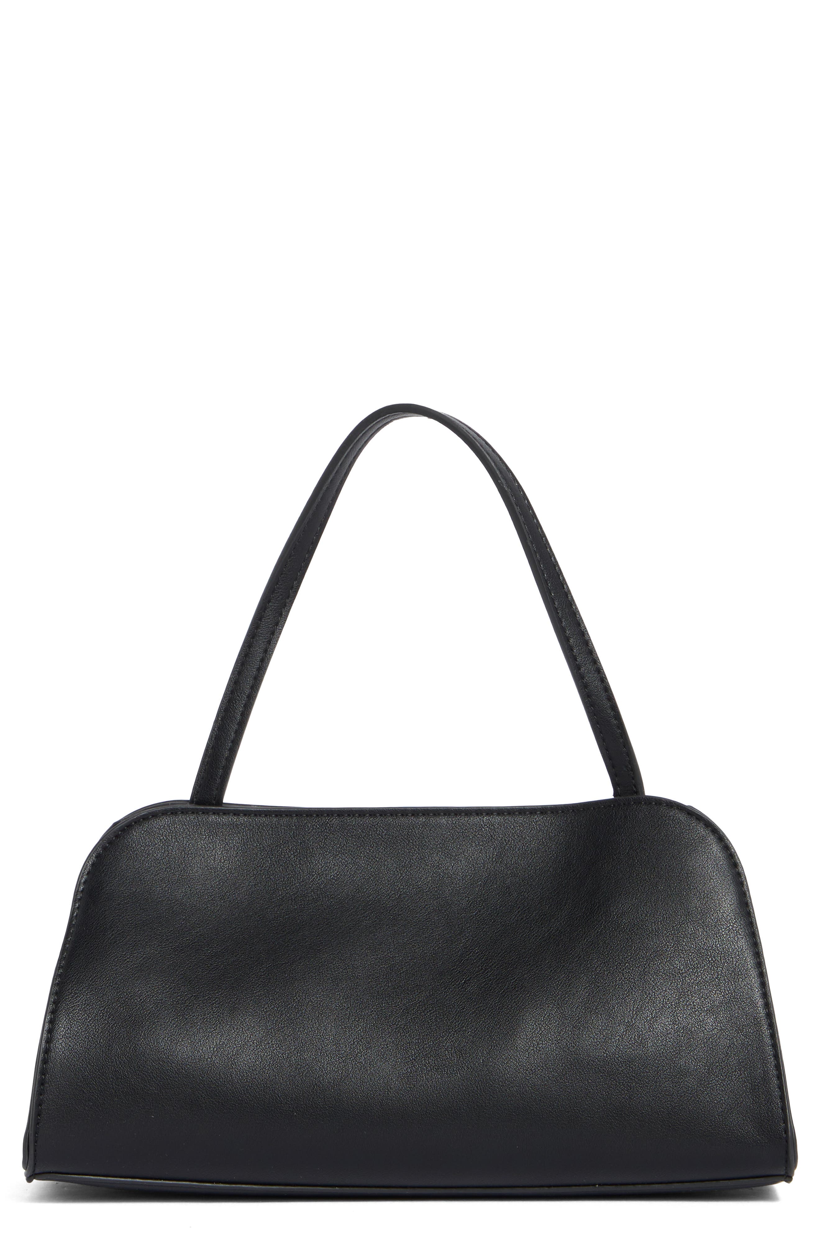 BCBG Minimalist Shoulder Bag, Main, color, Black