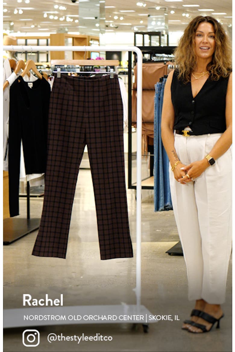 Plaid Bootcut Suit Pants video