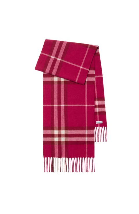 Check Cashmere Scarf