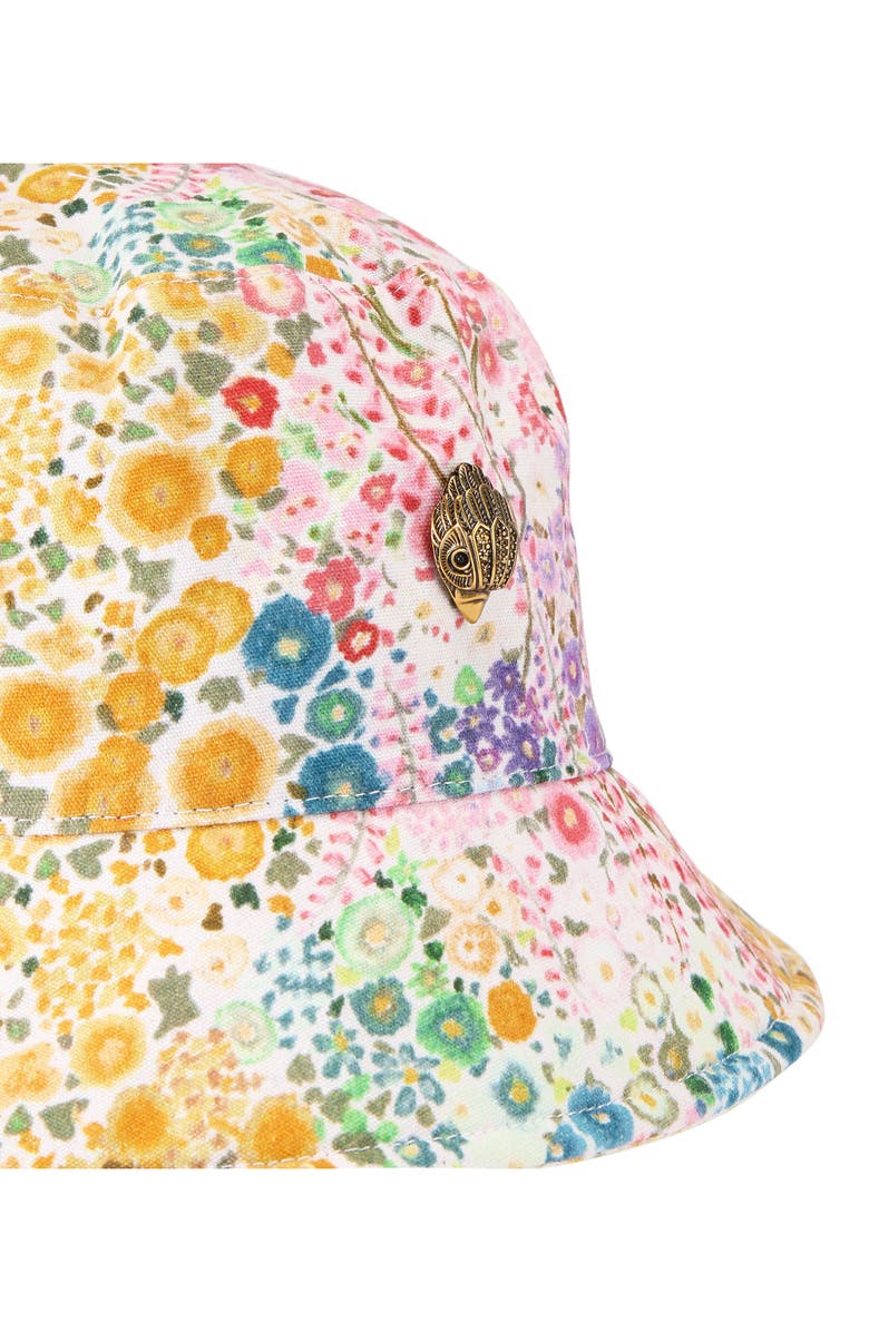 Kurt Geiger London Floral Print Bucket Hat, Alternate, color, Yellow Multi