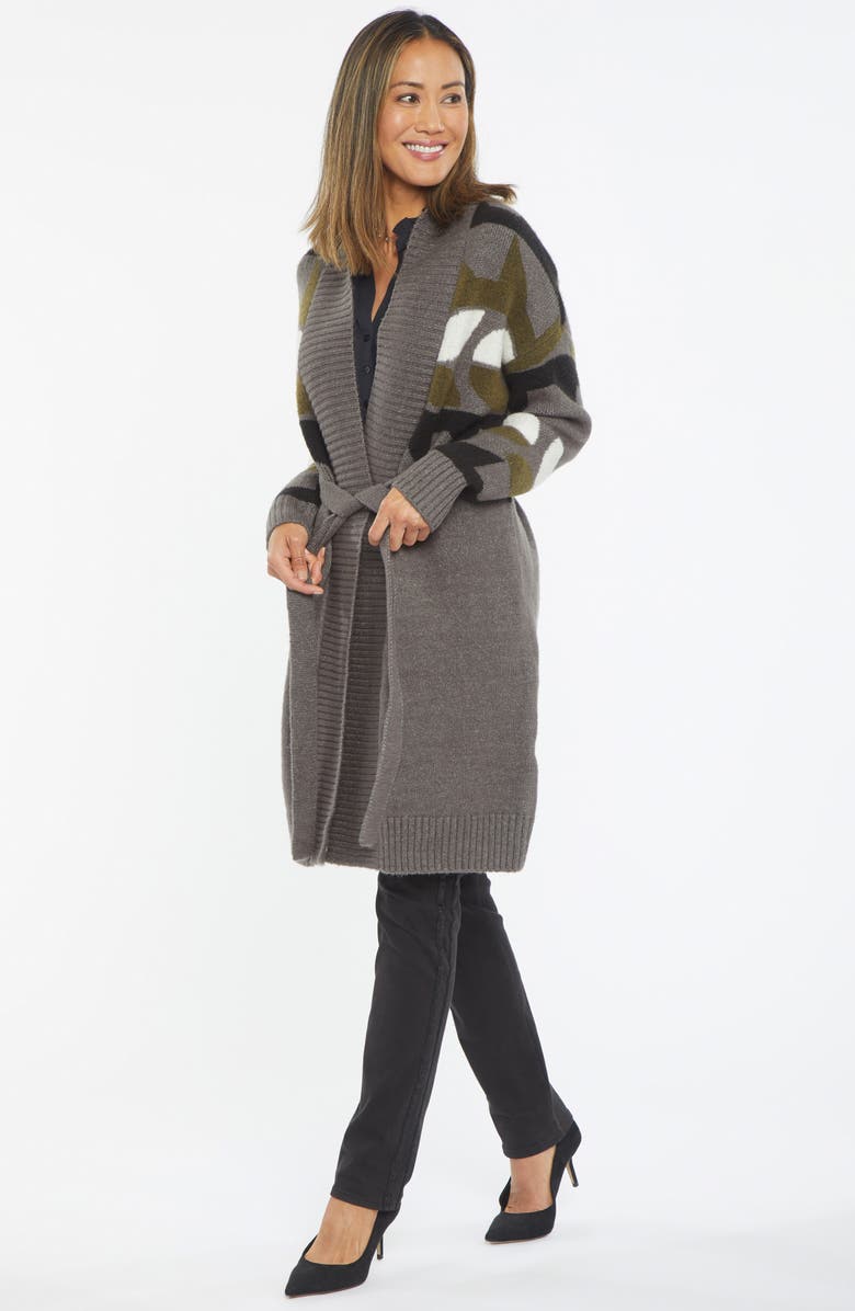 NYDJ Fair Isle Longline Cardigan, Alternate, color,