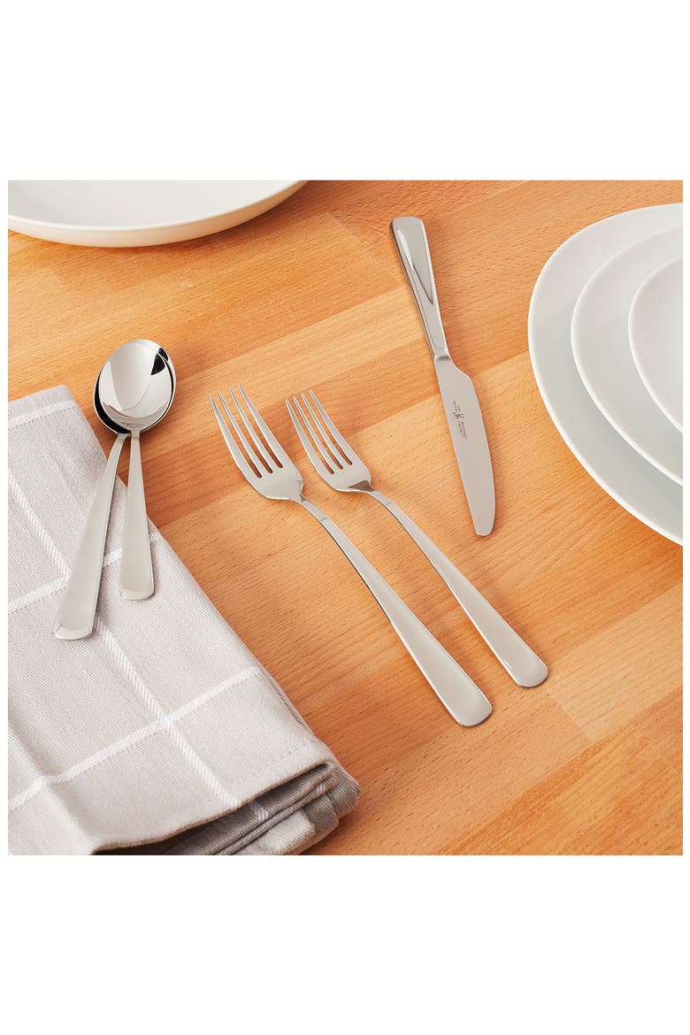 Silvano 18/10 Stainless Steel 45-Piece Flatware Set, Alternate, color, SILVER